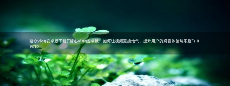糖心米娜vlog